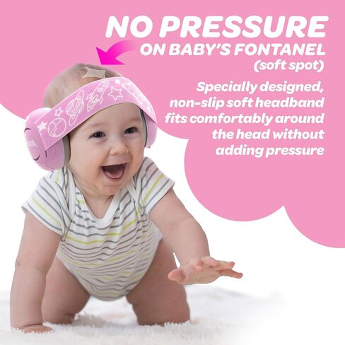 Mack's® Baby Muffs | Baby Ear Muffs Noise Protection | High NRR - 17 Decibels | Noise Cancelling Headphones for Babies & Toddlers | Ages 3-36 Months in Kuwait