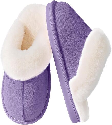 Womens Slippers Fluffy Slippers Memory Foam Slippers House Slippers Non-slip Indoor Outdoor in Saudi Arabia