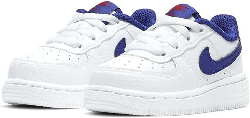 Nike Baby Boy's Force 1 (Infant/Toddler) White/Deep Royal Blue/University Red 8 Toddler M in Saudi Arabia