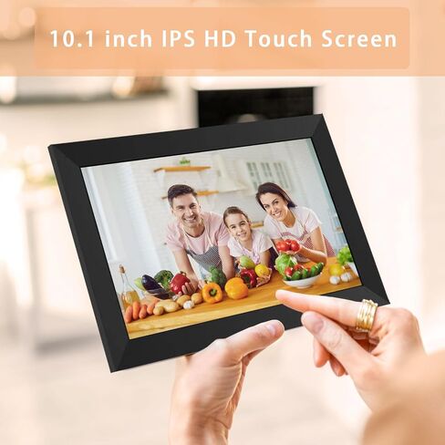 إطار صور رقمي، إطار صور سحابي واي فاي مقاس 10.1 بوصة، شاشة لمس عالية الدقة 1280 * 800 IPS HD، تدوير تلقائي، قابل للتركيب على الحائط، تخزين 32 جيجابايت، مشاركة الصور ومقاطع الفيديو عن بعد في أي وقت عبر تطبيق Uhale in Saudi Arabia