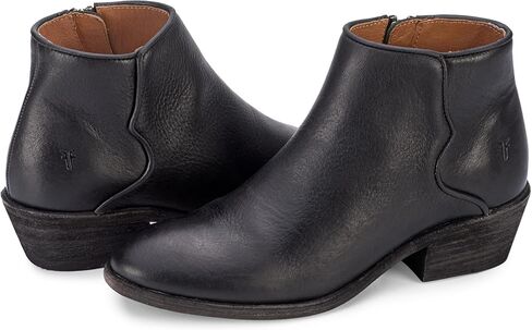 Frye Carson Piping Booties for Women Made from Soft Full-Grain Leather with Signature Western-Inspired Piping Detail and Supple Leather Lining – 4" Shaft Height in Kuwait