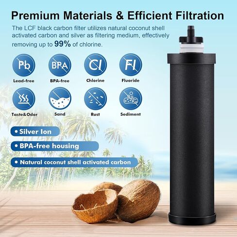 LCF Fluoride Filters, Enhance Dental and Skeletal Wellness, Replacement for Berkey® PF-2 Fluoride Filters, Berkey Gravity Filtration System and Waterdrop King Tank Series (Pack of 3) in Saudi Arabia