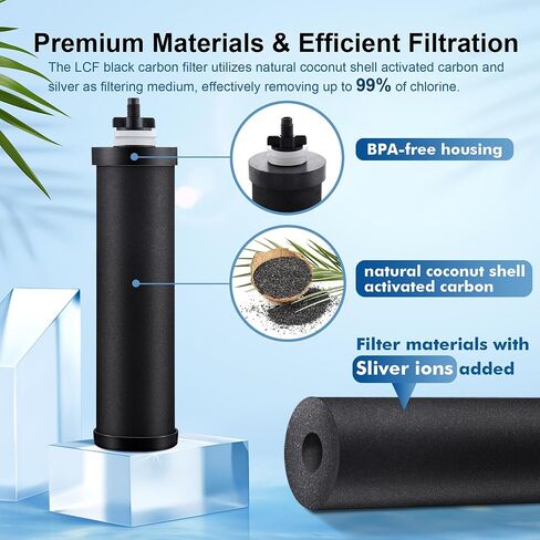 LCF Fluoride Filters, Enhance Dental and Skeletal Wellness, Replacement for Berkey® PF-2 Fluoride Filters, Berkey Gravity Filtration System and Waterdrop King Tank Series (Pack of 3) in Saudi Arabia