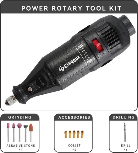 Rotary Tool Kit 6 Variable Speed with 231pice Accessories - Power Rotary Tools with Keyless Chuck for Handmade Crafting Projects and DIY Creations (black kit) in Saudi Arabia