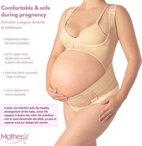 Adjustable Maternity Support Vest for Pregnant - Pregnancy Support Vest - Posture Corrector Pregnancy Support Vest (Nude, Medium) in Saudi Arabia
