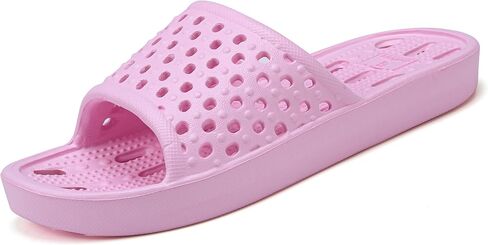 clootess Shower Shoes Slide for Men and Women Holes Bath Slipper Bathroom Sandal Pool Gym College Dorm Non-Slip in Kuwait