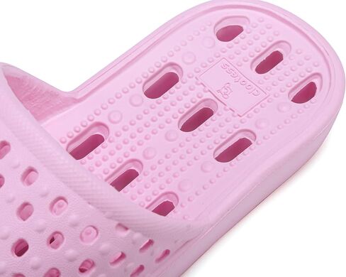 clootess Shower Shoes Slide for Men and Women Holes Bath Slipper Bathroom Sandal Pool Gym College Dorm Non-Slip in Kuwait