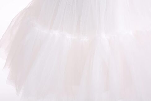 Weileenice Flower Girl Dress Ruffle Tulle Beads Toddler Wedding Pageant Ceremony Birthday Party Evening Tutu Dresses in Saudi Arabia