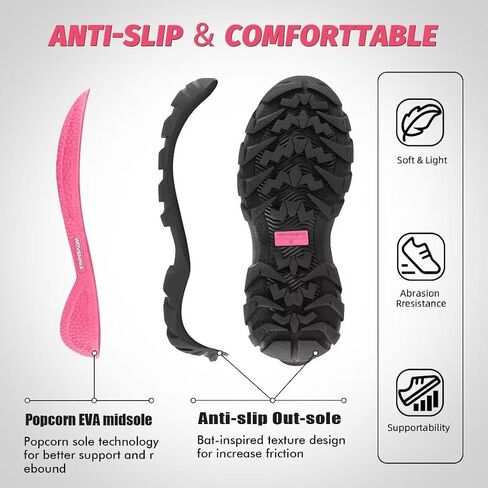 WOVENPAK Hunting Rubber Boots for Women, Waterproof Outdoor Rain Boots, Neoprene Insulated Boots for Gardening, Farming, Size 6-11 in Kuwait