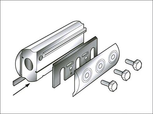 مجموعة تحويل شفرات الطائرة Xcalibur 3-1/4 بوصة - تناسب Ryobi L1323A9-1 (تتضمن شفرتين مستوية) in Kuwait