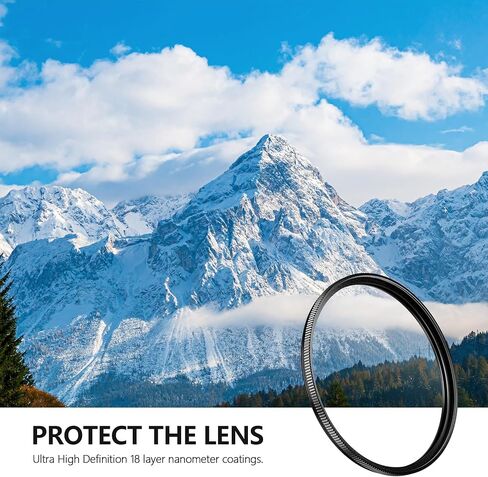 VILTROX 72mm MC UV Protection Camera Lens Filter, 18 Layer Multi Resistant Nano Coatings, HD/Hydrophobic/Scratch Resistant for Nikon, Canon, Fuji Cameras and More in Saudi Arabia