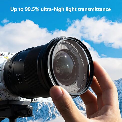 VILTROX 72mm MC UV Protection Camera Lens Filter, 18 Layer Multi Resistant Nano Coatings, HD/Hydrophobic/Scratch Resistant for Nikon, Canon, Fuji Cameras and More in Saudi Arabia