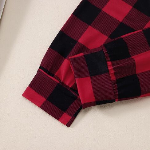 Toddler Boy Girl Birthday Outfit Long Sleeve Shirt Long Pant Set Letter Printed Tops Plaid Pant Fall Winter Clothes in Kuwait