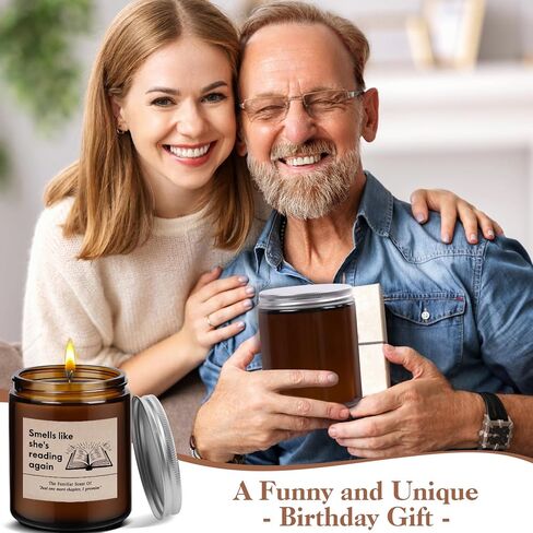 Funny Reading Gifts for Book Lovers, Bookish Gift for Readers - Women Christmas, Birthday Gifts for Librarian or Writers - Lavender Candle in Saudi Arabia