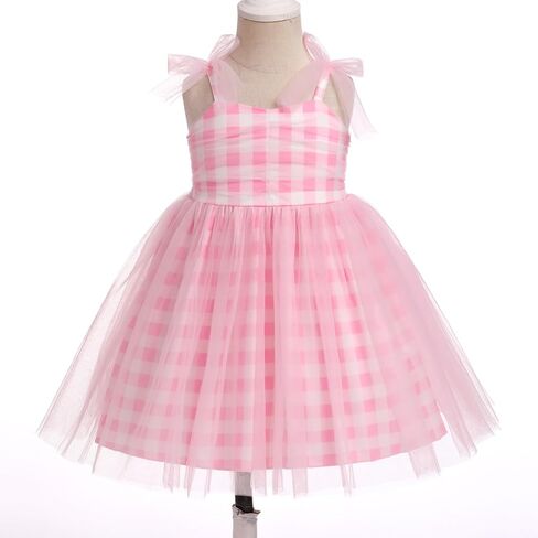 ODASDO Baby Girls Birthday Party Dress Toddler Kids Bowknot Spaghetti Straps Tulle Tutu Princess Dress Pageant Holiday in Kuwait