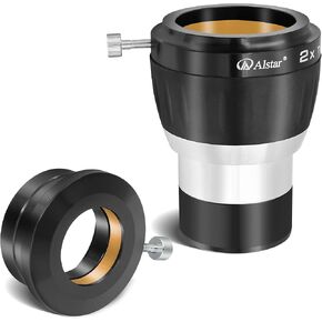 Alstar High Power 2 Inch 2X 4-Element Barlow Lens Fully Multi-Coated Optics (Black)