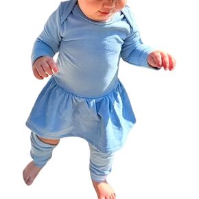 Aalizzwell Newborn Baby Girl Bodysuit Dress for Fall Winter