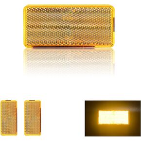 Reflector Self Adhesive Rectangle 94X44mm Safety Waterproof Stick on for Driveway Mailbox Trees