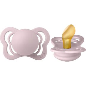 BIBS Pacifiers - Couture Collection | BPA-Free Baby Pacifier | Made in Denmark | Set of 2 Pink Plum Color Premium Soothers | Size 6-18 Months in Kuwait