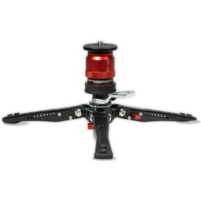 IFOOTAGE Cobra 3 Monopod Base,10" Desktop Mini Tripod,Small Camera Phone Tripod for,Monitor,Holder Clip,Mini Ball Head,LED Flash,1/4"&3/8" Automatic Switching Screw,Load up to 17.64lb/8kg in Kuwait