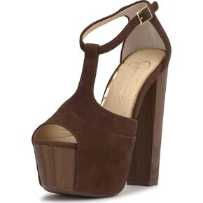 Jessica Simpson Women's Dany Sandal-Platform, Walnut, 9