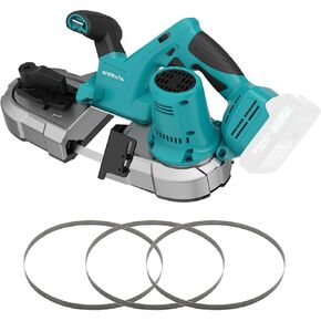 Cordless Bandsaw, 20V Brushless Portable Bandsaw, 2.5" Deep Cut Metal Band Saw, 6 Speeds Band Saw for Cutting Metal,woodworking, Pipe, Conduit (Tools Only)