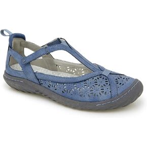 أحذية Jambu النسائية Daffodil المريحة الكاجوال الكلاسيكية Mary Jane T-Strap Flat Shoes