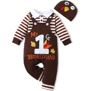 Baby Boy Thanksgiving day Clothes,My First Thanksgiving day outfits,Infant Boy Turkey Day outfits
