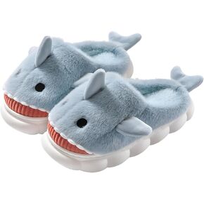 Factory Direct Sales,Super Cost-Effective, Shark Stuffed Animal Plush Slippers, Cute Memory Foam Slippers for Women, Cotton Slippers Men, Bringing Comfort and Fun to Your Feet!