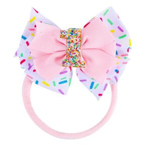 Pink Bow Birthday Hat, Elastics Number Princess Baby Girl Bow Birthday Hair Bows Baby Bow Headbands Baby Hair Bows Hair Accessories Birthday Pink Bow Party Decorations for Baby Girl (6)
