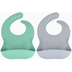 Silicone Baby Bib for Babies & Toddlers (unisex) - Soft, Adjustable, BPA Free and Waterproof