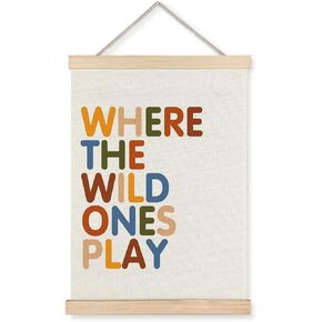 Supwhd Kids Room Decor, Nursery Wall Decor, Brothers and Sisters Make The Best Friends Wall Art Poster Hanger Frame for Nursery Toddler Baby Little Boys Girls Bedroom Playroom, 12x16 Inches