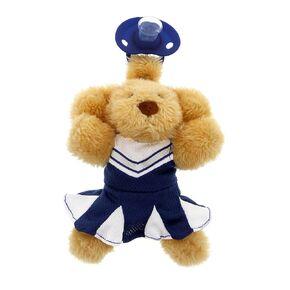 Trio - Soft Plush Pacifier Toy with Pacifier Outfit and Silicone Pacifier, Machine Washable, Lightweight (Santa, Small)