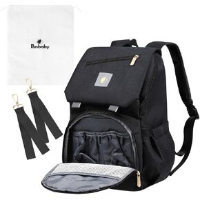 Diaper Bag Backpack, Japan Import, Multifunction Travel Backpack, Nappy Changing Bag, Large Capacity with USB Charging Port, Premium Sand Beige Model
