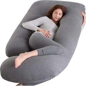 BATTOP Pregnancy Pillow for Sleeping,Full Body Maternity Pillow with Removable Washable Cover,Support for Back,HIPS,Legs,Belly for Pregnant Women