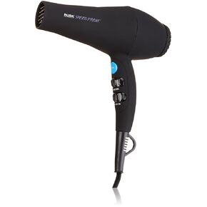 RUSK PRO Speed Titanium Hair Dryer - Ionic Generator Eliminates Frizz, Powerful AC Motor with 6 Speed and Heat Settings for Fast Styling, Plus Diffuser and Concentrator for Unique Styles