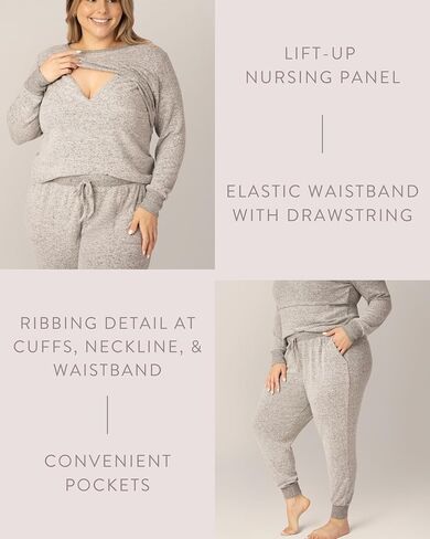 Kindred Bravely Zoe Nursing Pajama & Lounge Set | Postpartum Pajamas in Saudi Arabia