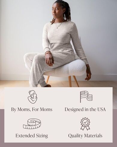 Kindred Bravely Zoe Nursing Pajama & Lounge Set | Postpartum Pajamas in Saudi Arabia