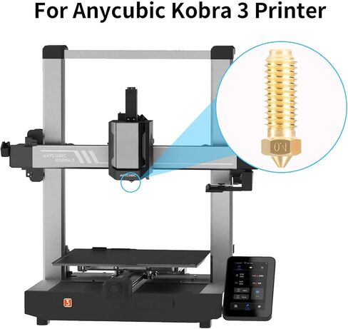 10 قطع من الفوهات النحاسية من Ideaformer لـ Anycbic Kobra 2، Kobra 2 Plus، Kobra 2 Max، Kobra 2 Pro، Kobra 2 Neo، مجموعة فوهات الطابعة ثلاثية الأبعاد 5 قطع 0.4 مم + 3 قطع 0.6 مم + 2 قطعة 0.8 مم فوهة الطارد Hotend لسلسلة Kobra 2 in Kuwait
