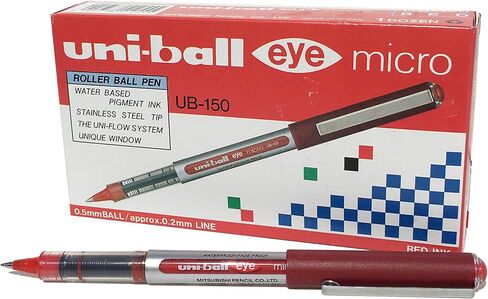 uni-ball UB-157 Eye Fine Rollerball Pens, Blue Uni Super Ink, .7mm Nib, Box of 12 in Saudi Arabia