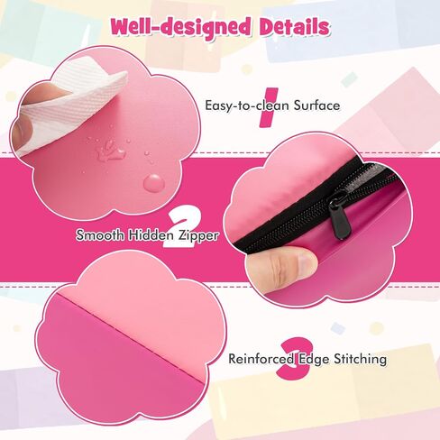 HONEY JOY 5-Piece Climb and Crawl Playset, Soft Climbing Foam Block Activity Play Structure Gym Equipment for Infant Baby, Color Coordination, Waterproof Indoor Climbing Toys for Toddlers (Pink) in Kuwait