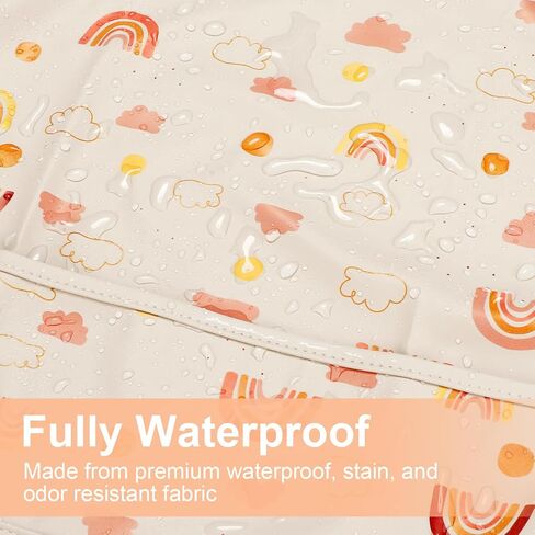 مريلة أطفال بأكمام طويلة من Accmor، مريلة بأكمام كاملة، مريلة للأطفال الصغار بأكمام مقاومة للماء، يمكن غسلها في الغسالة in Kuwait