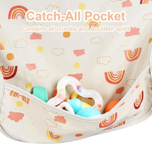 مريلة أطفال بأكمام طويلة من Accmor، مريلة بأكمام كاملة، مريلة للأطفال الصغار بأكمام مقاومة للماء، يمكن غسلها في الغسالة in Kuwait