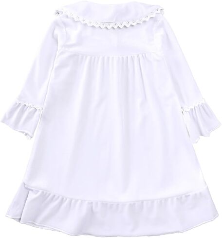 MYGBCPJS Toddler Baby Girl Christmas Dress Little Kids Velvet Warm Long Sleeve Ruffle Princess Skirt Pajamas Sleepwear in Saudi Arabia