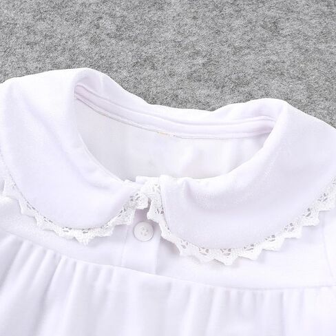 MYGBCPJS Toddler Baby Girl Christmas Dress Little Kids Velvet Warm Long Sleeve Ruffle Princess Skirt Pajamas Sleepwear in Saudi Arabia