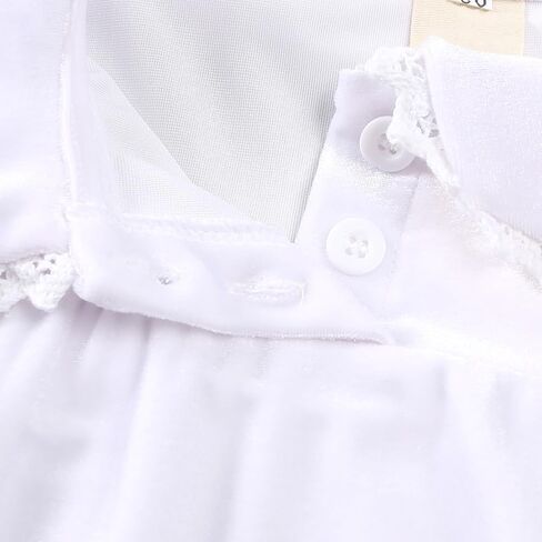 MYGBCPJS Toddler Baby Girl Christmas Dress Little Kids Velvet Warm Long Sleeve Ruffle Princess Skirt Pajamas Sleepwear in Saudi Arabia