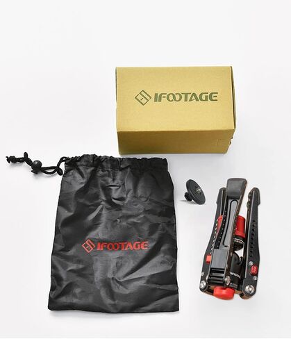 IFOOTAGE Cobra 3 Base-P Tripod,Low Profile Minipod,Pedal Locking Design,Auto Locking Sleeve,360°Smooth Rotation,1/4"&3/8" Screws,Bottom Rubber Foot in Kuwait