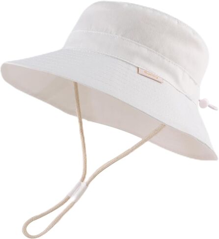 Bamery Baby Toddler Girls Bucket Hat Newborn Sun Hats for Boys Classic Infant Summer UV Protection Hats Kids Beach Cap in Saudi Arabia