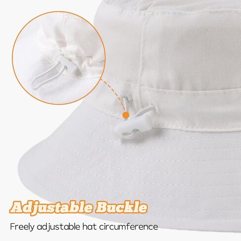 Bamery Baby Toddler Girls Bucket Hat Newborn Sun Hats for Boys Classic Infant Summer UV Protection Hats Kids Beach Cap in Saudi Arabia