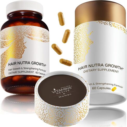 VITAMINS REVIVE Hair Supplement Hair Growth Vitamins for Women - USA Clinically Tested - Hair Loss Products for Thinning & Thickening - Female Hair Regrowth Treatment (1 Month Supply) in Saudi Arabia